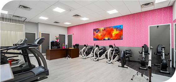 Interior shot of Fairview Adult Day Care Center Gym.