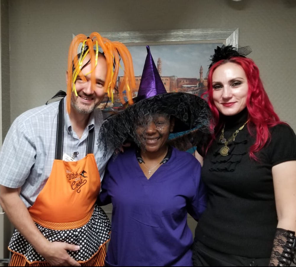 Halloween party celebration at Fairview Adult Day Care Center