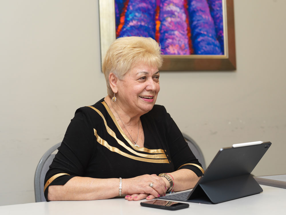 Elderly women at Fairview ADC getting health education